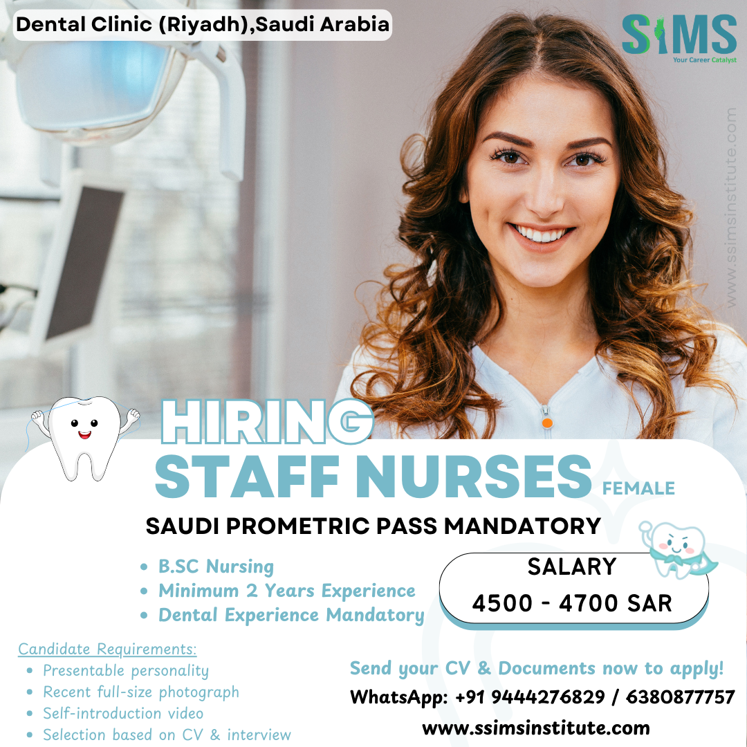 Female Staff Nurse — job poster